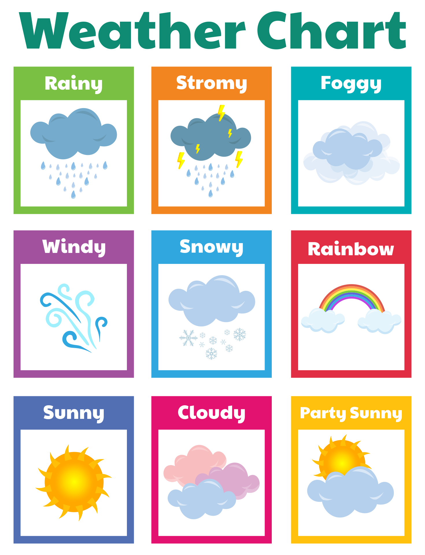 Weather Printables For Circle Time Teaching Mama