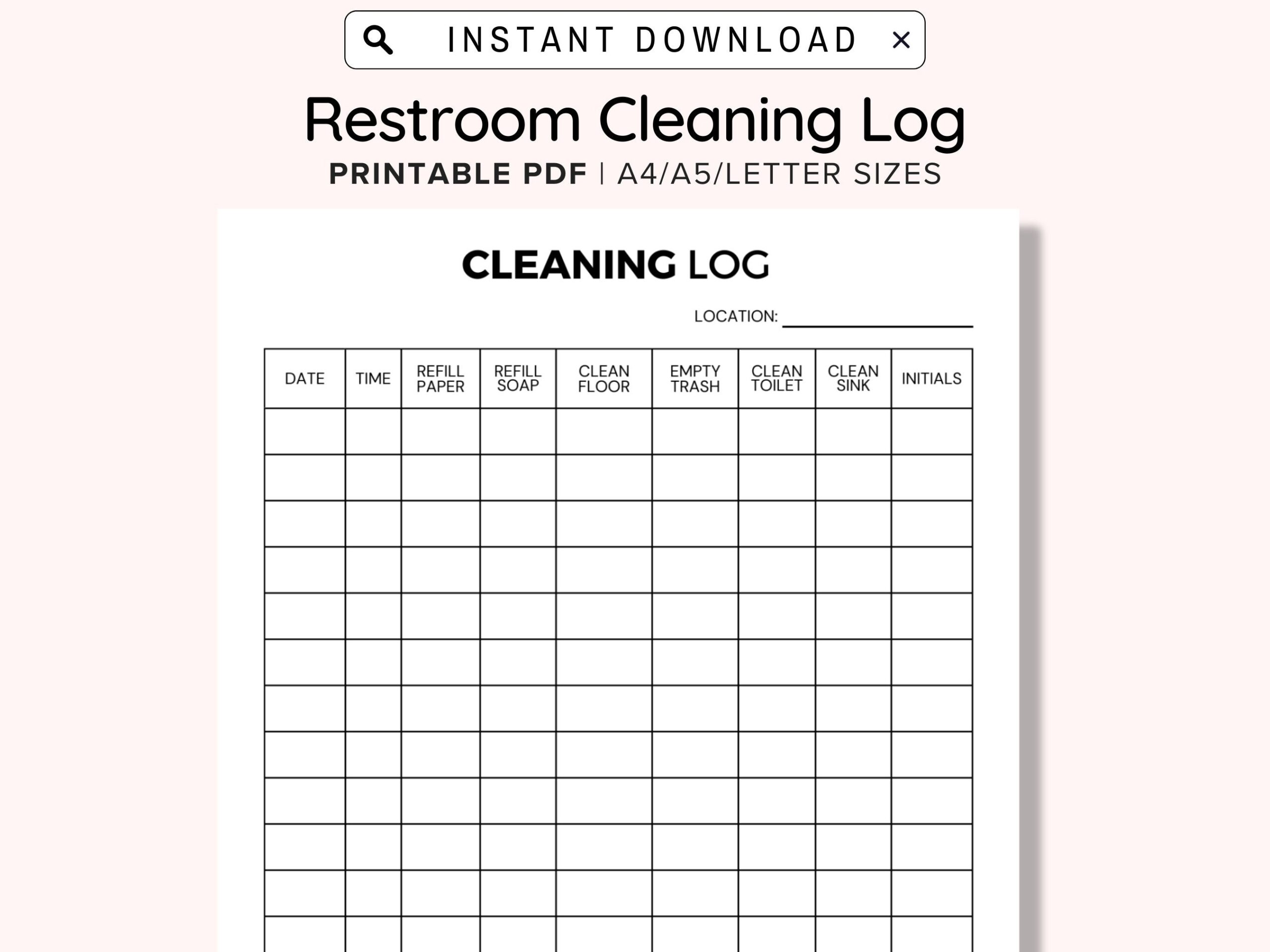 Weekly Bathroom Cleaning Chart Printable Restroom Cleaning Log For Business Bathroom Cleaning Log Bathroom Checklist Restroom Checklist Etsy Israel Weekly Bathroom Cleaning Chart Printable Restroom Cleaning Log For Business Bathroom Cleaning Log Bathroom Checklist Restroom Checklist Etsy Israel